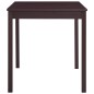 vidaXL Conjunto de comedor 7 piezas madera de pino marrón oscuro vidaXL Conjunto de comedor 7 piezas madera de pino marrón oscuro