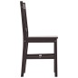 vidaXL Conjunto de comedor 7 piezas madera de pino marrón oscuro vidaXL Conjunto de comedor 7 piezas madera de pino marrón oscuro
