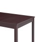vidaXL Conjunto de comedor 7 piezas madera de pino marrón oscuro vidaXL Conjunto de comedor 7 piezas madera de pino marrón oscuro