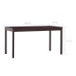 vidaXL Conjunto de comedor 7 piezas madera de pino marrón oscuro vidaXL Conjunto de comedor 7 piezas madera de pino marrón oscuro