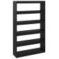 vidaXL Estantería/divisor de espacios pino negro 100x30x167,5 cm vidaXL Estantería/divisor de espacios pino negro 100x30x167,5 cm
