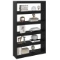 vidaXL Estantería/divisor de espacios pino negro 100x30x167,5 cm vidaXL Estantería/divisor de espacios pino negro 100x30x167,5 cm