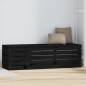 vidaXL Caja de almacenaje madera maciza de pino negro 109x36,5x33 cm vidaXL Caja de almacenaje madera maciza de pino negro 109x36,5x33 cm