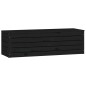 vidaXL Caja de almacenaje madera maciza de pino negro 109x36,5x33 cm vidaXL Caja de almacenaje madera maciza de pino negro 109x36,5x33 cm