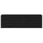 vidaXL Caja de almacenaje madera maciza de pino negro 109x36,5x33 cm vidaXL Caja de almacenaje madera maciza de pino negro 109x36,5x33 cm