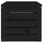 vidaXL Caja de almacenaje madera maciza de pino negro 109x36,5x33 cm vidaXL Caja de almacenaje madera maciza de pino negro 109x36,5x33 cm