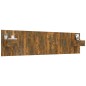 vidaXL Cabecero de cama y mesitas madera contrachapada roble ahumado vidaXL Cabecero de cama y mesitas madera contrachapada roble ahumado