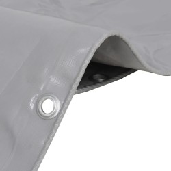 vidaXL Lona 650 g/m² 1,5x6 m gris