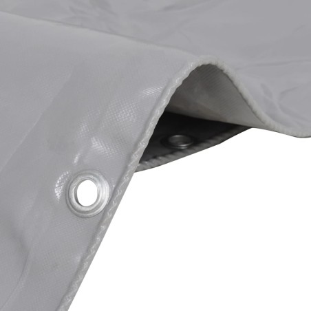 vidaXL Lona 650 g/m² 1,5x6 m gris