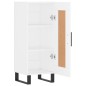 vidaXL Aparador madera de ingeniería blanco 34,5x34x90 cm vidaXL Aparador madera de ingeniería blanco 34,5x34x90 cm