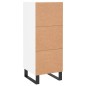 vidaXL Aparador madera de ingeniería blanco 34,5x34x90 cm vidaXL Aparador madera de ingeniería blanco 34,5x34x90 cm