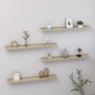 vidaXL Estantes de pared 4 unidades roble Sonoma 80x9x3 cm vidaXL Estantes de pared 4 unidades roble Sonoma 80x9x3 cm