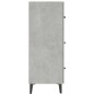 vidaXL Aparador de madera de ingeniería gris hormigón 69,5x34x90 cm