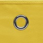 vidaXL Cajas de almacenaje 10 uds tela amarillo 32x32x32 cm vidaXL Cajas de almacenaje 10 uds tela amarillo 32x32x32 cm