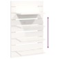 vidaXL Estantes mesitas de pared 2 uds madera maciza de pino blanco vidaXL Estantes mesitas de pared 2 uds madera maciza de pino blanco
