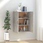 vidaXL Armario colgante contrachapada gris hormigón 69,5x34x90 cm