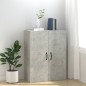vidaXL Armario colgante contrachapada gris hormigón 69,5x34x90 cm