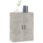 vidaXL Armario colgante contrachapada gris hormigón 69,5x34x90 cm