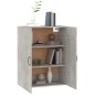 vidaXL Armario colgante contrachapada gris hormigón 69,5x34x90 cm