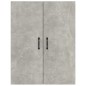 vidaXL Armario colgante contrachapada gris hormigón 69,5x34x90 cm