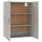 vidaXL Armario colgante contrachapada gris hormigón 69,5x34x90 cm