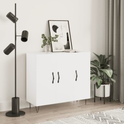 vidaXL Aparador de madera de ingeniería blanco 90x34x80 cm