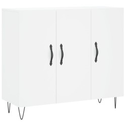 vidaXL Aparador de madera de ingeniería blanco 90x34x80 cm