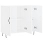 vidaXL Aparador de madera de ingeniería blanco 90x34x80 cm vidaXL Aparador de madera de ingeniería blanco 90x34x80 cm