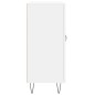 vidaXL Aparador de madera de ingeniería blanco 90x34x80 cm vidaXL Aparador de madera de ingeniería blanco 90x34x80 cm