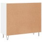 vidaXL Aparador de madera de ingeniería blanco 90x34x80 cm vidaXL Aparador de madera de ingeniería blanco 90x34x80 cm
