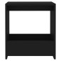 vidaXL Mesa auxiliar de madera contrachapada negro 50x26x50 cm