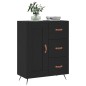 vidaXL Aparador de madera de ingeniería negro 69,5x34x90 cm vidaXL Aparador de madera de ingeniería negro 69,5x34x90 cm