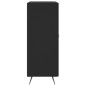 vidaXL Aparador de madera de ingeniería negro 69,5x34x90 cm vidaXL Aparador de madera de ingeniería negro 69,5x34x90 cm