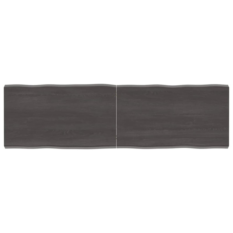 vidaXL Tablero mesa madera tratada borde vivo marrón 140x40x(2-4) cm vidaXL Tablero mesa madera tratada borde vivo marrón 140x40x(2-4) cm