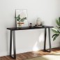 vidaXL Tablero mesa madera tratada borde vivo marrón 140x40x(2-4) cm vidaXL Tablero mesa madera tratada borde vivo marrón 140x40x(2-4) cm