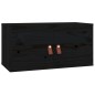 vidaXL Armarios de pared 2 uds madera maciza de pino negro 60x30x30 cm vidaXL Armarios de pared 2 uds madera maciza de pino negro 60x30x30 cm