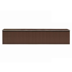 vidaXL Cobertizo de jardín acero galvanizado marrón 257x990x181 cm