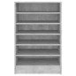 vidaXL Mueble zapatero madera contrachapada gris hormigón 60x35x92 cm vidaXL Mueble zapatero madera contrachapada gris hormigón 60x35x92 cm