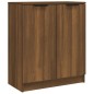 vidaXL Aparadores 2 uds madera contrachapada roble marrón 60x30x70 cm vidaXL Aparadores 2 uds madera contrachapada roble marrón 60x30x70 cm