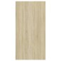 vidaXL Mueble de pared para TV madera contrachapada roble 37x37x72 cm