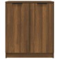 vidaXL Aparadores 2 uds madera contrachapada roble marrón 60x30x70 cm vidaXL Aparadores 2 uds madera contrachapada roble marrón 60x30x70 cm