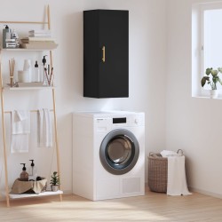 vidaXL Armario de pared negro 34,5x34x90 cm