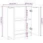 vidaXL Aparadores 2 uds madera contrachapada roble marrón 60x30x70 cm vidaXL Aparadores 2 uds madera contrachapada roble marrón 60x30x70 cm