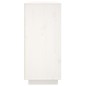 vidaXL Aparador de madera maciza de pino blanco 120x35x80 cm