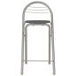 vidaXL Mesa y taburetes de cocina con estantes de madera y acero negro vidaXL Mesa y taburetes de cocina con estantes de madera y acero negro