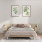 vidaXL Cabecero de cama con mesitas madera contrachapada roble Sonoma vidaXL Cabecero de cama con mesitas madera contrachapada roble Sonoma