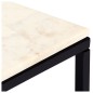 vidaXL Mesa de centro piedra real textura de mármol blanco 60x60x35 cm vidaXL Mesa de centro piedra real textura de mármol blanco 60x60x35 cm