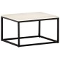 vidaXL Mesa de centro piedra real textura de mármol blanco 60x60x35 cm vidaXL Mesa de centro piedra real textura de mármol blanco 60x60x35 cm