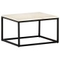 vidaXL Mesa de centro piedra real textura de mármol blanco 60x60x35 cm vidaXL Mesa de centro piedra real textura de mármol blanco 60x60x35 cm