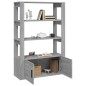 vidaXL Aparador de madera contrachapada gris Sonoma 80x30x119,5 cm vidaXL Aparador de madera contrachapada gris Sonoma 80x30x119,5 cm
